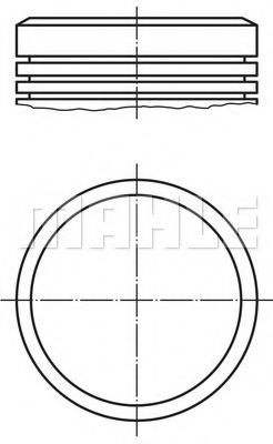 Piston PEUGEOT PARTNER combispace (5F) (1996 - 2012) MAHLE ORIGINAL 040 02 00 piesa NOUA