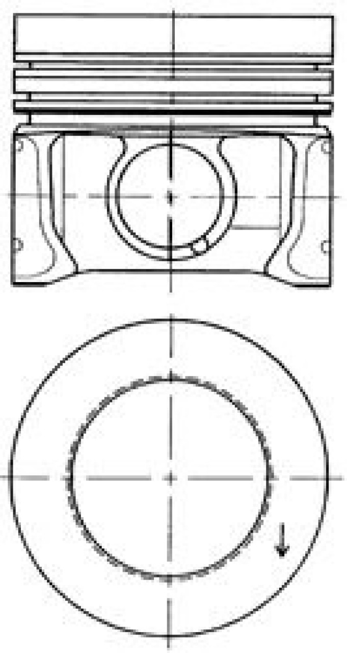 Piston SEAT ALTEA XL (5P5, 5P8) (2006 - 2016) KOLBENSCHMIDT 41095620 piesa NOUA