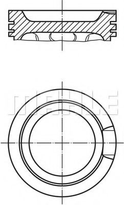 Piston SKODA OCTAVIA I Combi (1U5) (1998 - 2010) MAHLE ORIGINAL 033 16 01 piesa NOUA