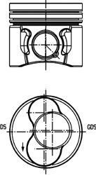 Piston VW CADDY III Combi (2KB, 2KJ, 2CB, 2CJ) (2004 - 2016) KOLBENSCHMIDT 40422600 piesa NOUA