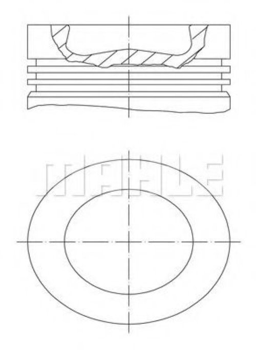 Piston VW CADDY III Combi (2KB, 2KJ, 2CB, 2CJ) (2004 - 2016) MAHLE ORIGINAL 028 PI 00116 000 piesa N...