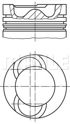 Piston VW CRAFTER 30-50 platou / sasiu (2F) (2006 - 2016) MAHLE ORIGINAL 028 09 02 piesa NOUA