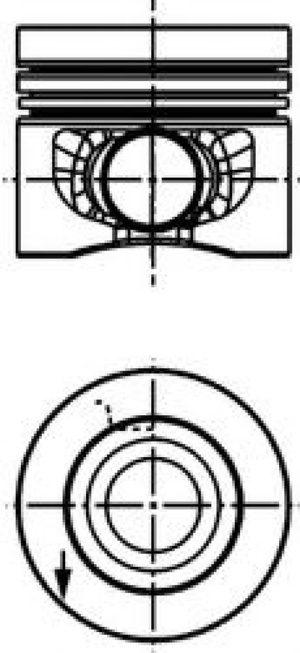 Piston VW GOLF PLUS (5M1, 521) (2005 - 2013) KOLBENSCHMIDT 40558620 piesa NOUA