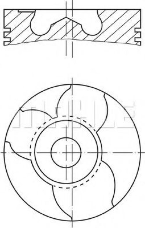 Piston VW LT II bus (2DB, 2DE, 2DK) (1996 - 2006) MAHLE ORIGINAL 151 10 00 piesa NOUA