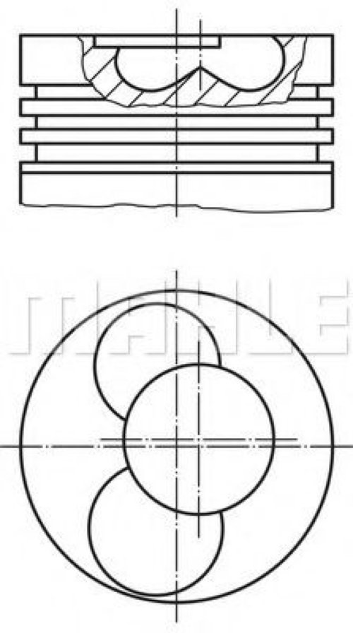 Piston VW NEW BEETLE (9C1, 1C1) (1998 - 2010) MAHLE ORIGINAL 030 41 00 piesa NOUA