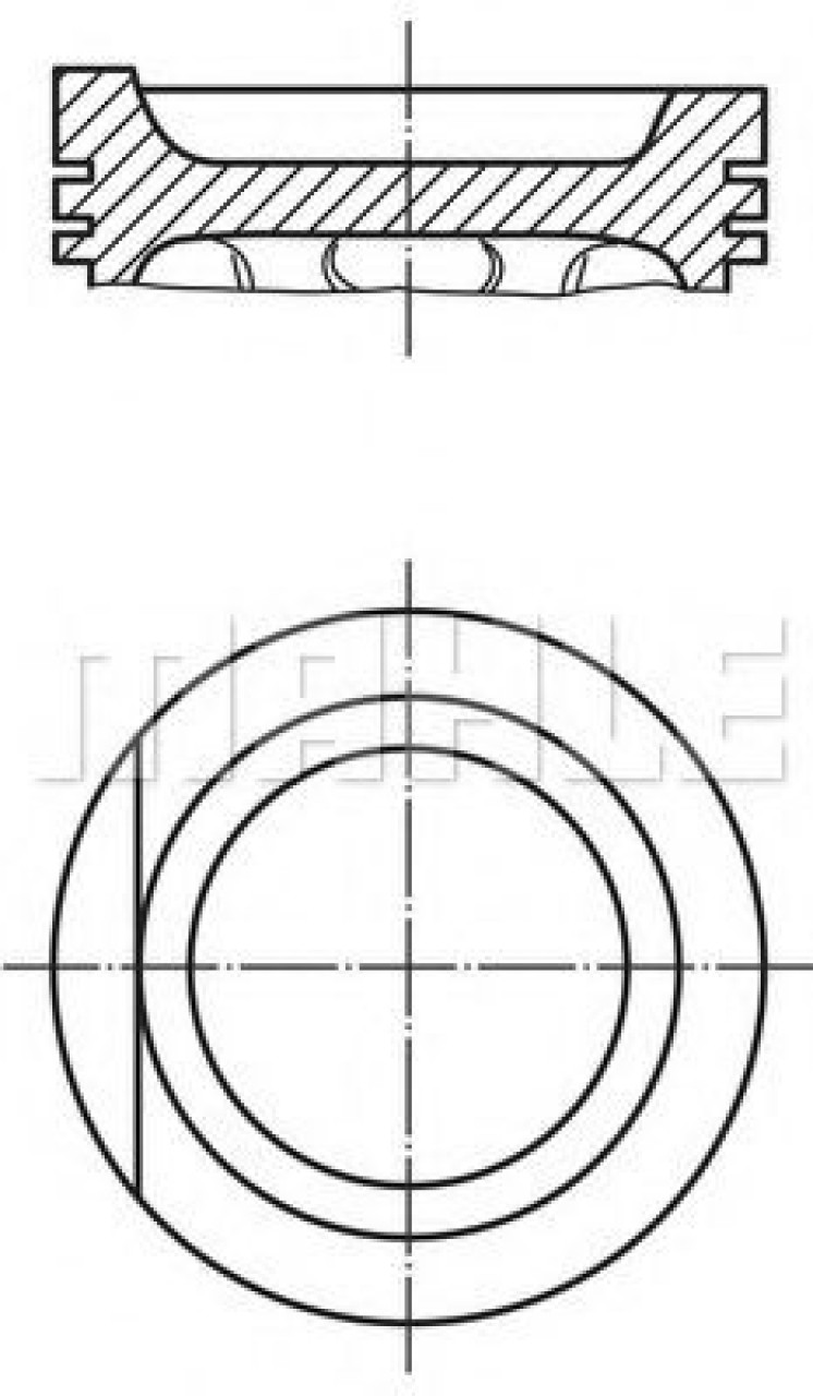 Piston VW PASSAT (3A2, 35I) (1988 - 1997) MAHLE ORIGINAL 034 75 02 piesa NOUA