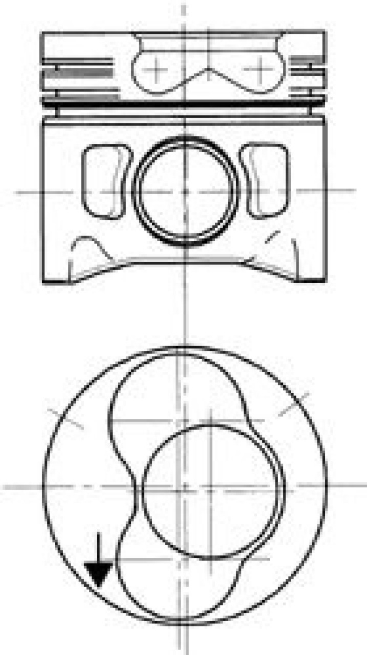 Piston VW POLO Variant (6KV5) (1997 - 2001) KOLBENSCHMIDT 94427700 piesa NOUA