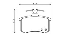 Placute de frana Audi AUDI 80 (8C, B4) 1991-1994 #...