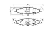 Placute de frana Dodge NEON cupe 1994-1999 #2 0477...