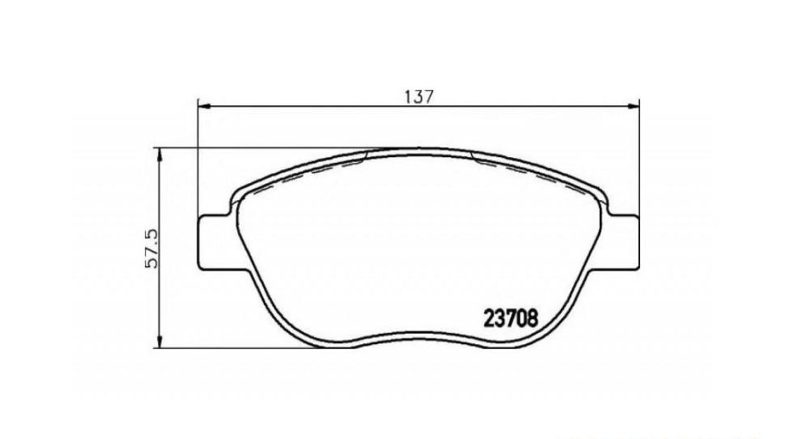 Placute de frana Fiat DOBLO (223, 119) 2001-2016 #2 0252370819