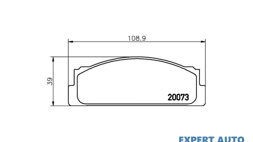 Placute de frana Fiat X 1/9 (128 AS) 1972-1989 #2 002200