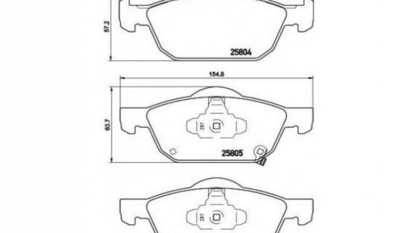 Placute de frana Honda CIVIC IX (FK) 2012-2016 #2 2580401