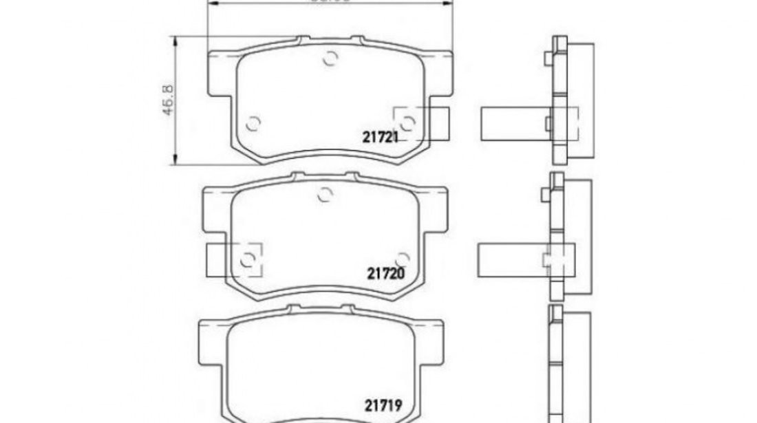 Placute de frana Honda CIVIC IX limuzina (FB, FG) 2011-2016 #3 032502