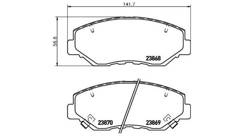 Placute de frana Honda ELEMENT 2002-2011 #2 089900