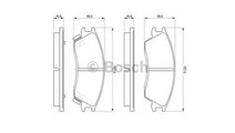 Placute de frana Hyundai EXCEL II (LC) 1999-2005 #...