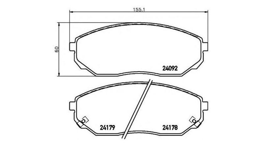 Placute de frana Kia SORENTO I (JC) 2002-2016 #2 0986494143