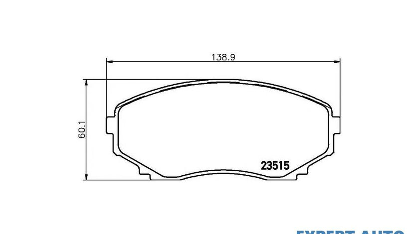 Placute de frana Mazda BONGO FRIENDEE microbus (SG) 1999-2001 #2 037900