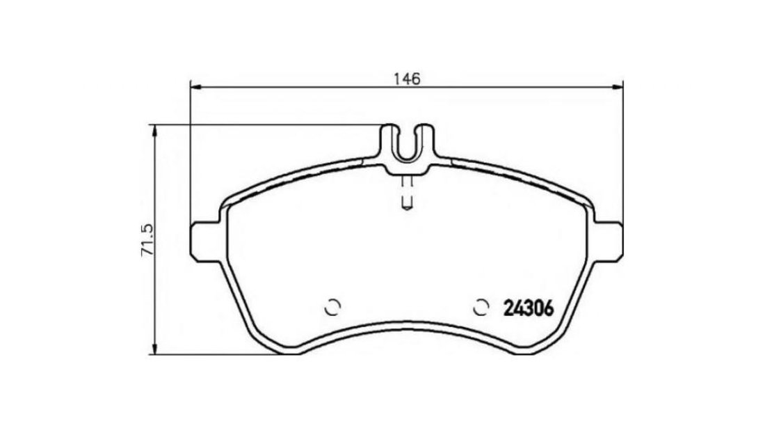 Placute de frana Mercedes E-CLASS cupe (C207) 2009-2016 #3 0054200820