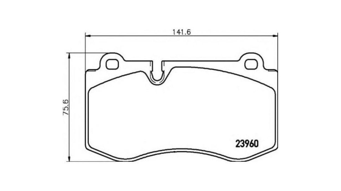 Placute de frana Mercedes E-CLASS (W211) 2002-2009 #2 0044206220