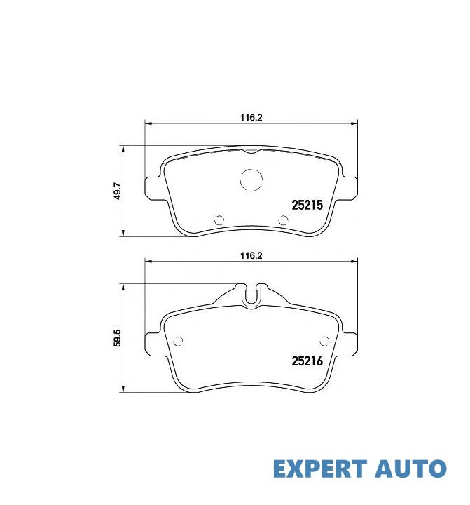 Placute de frana Mercedes GL-CLASS (X166) 2012-2016 #3 0064203320