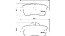 Placute de frana Mercedes GLE (W166) 2015-2016 #3 ...