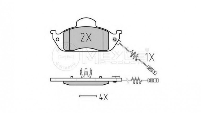 Placute de frana Mercedes M-CLASS (W163) 1998-2005 #2 0252319317