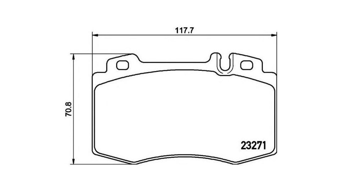 Placute de frana Mercedes M-CLASS (W163) 1998-2005 #3 0034200520