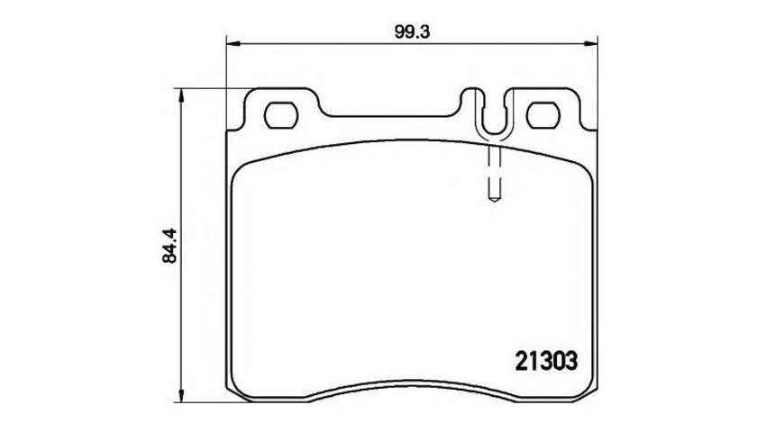 Placute de frana Mercedes S-CLASS cupe (C140) 1992-1999 #2 0024200420