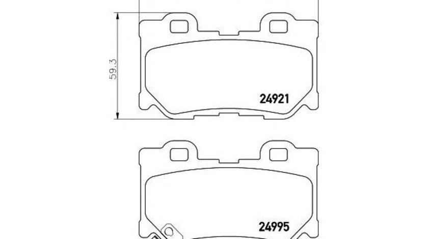 Placute de frana Nissan 370 Z (Z34) 2009-2016 #2 136501