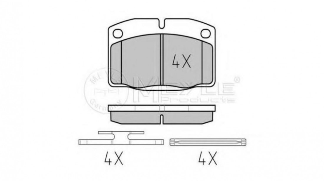 Placute de frana Opel KADETT D (31_-34_, 41_-44_) 1979-1984 #2 0252093915