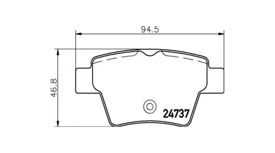 Placute de frana Peugeot 207 SW (WK_) 2007-2016 #2 0986494099