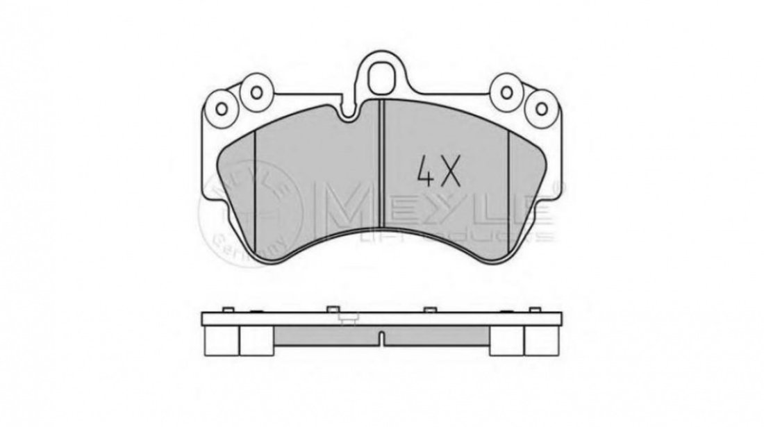 Placute de frana Porsche CAYENNE (955) 2002-2010 #2 0252369217