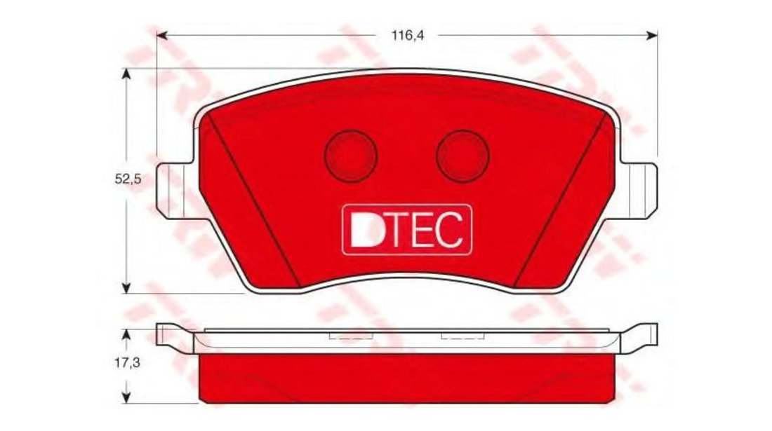 Placute de frana Renault LOGAN I combi (KS_) 2007-2016 #2 0252397317