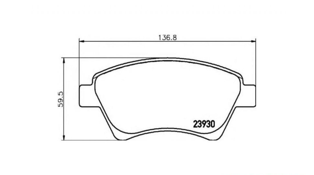 Placute de frana Renault MEGANE II (BM0/1_, CM0/1_) 2002-2011 #2 02965