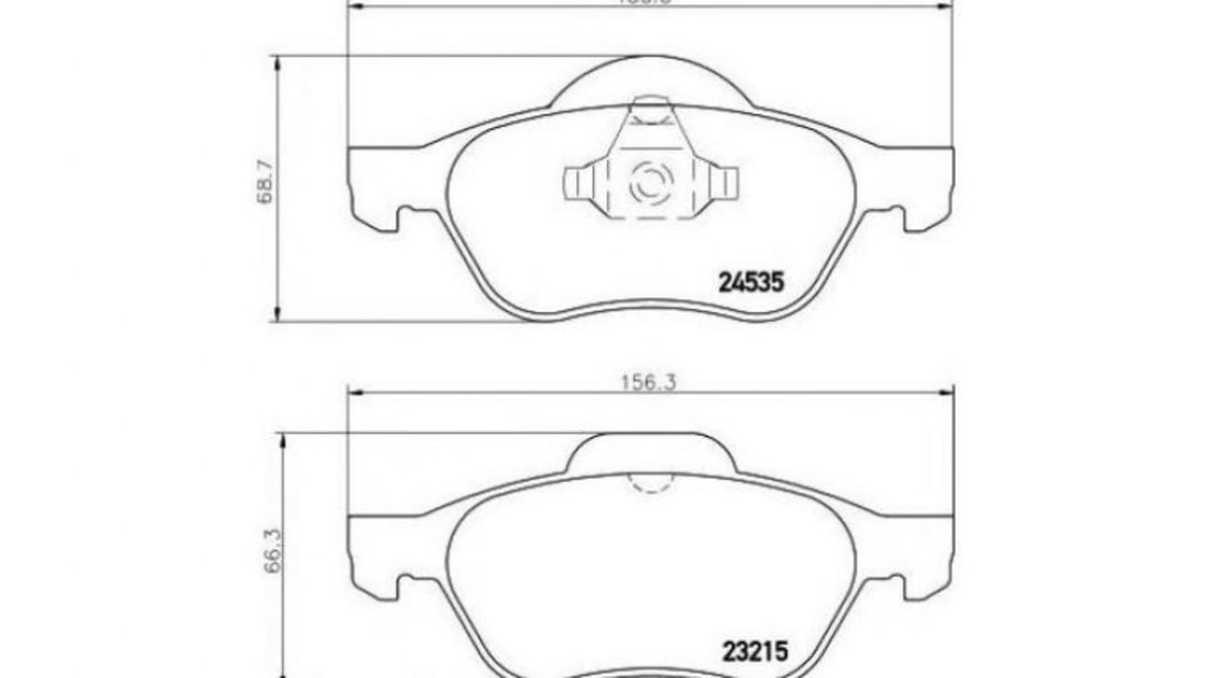 Placute de frana Renault MEGANE II limuzina (LM0/1_) 2003-2016 #3 096200