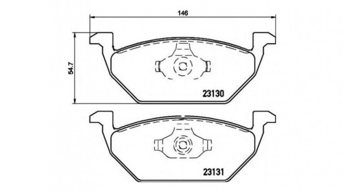 Placute de frana Seat IBIZA V ST 2010- #2 0252313019