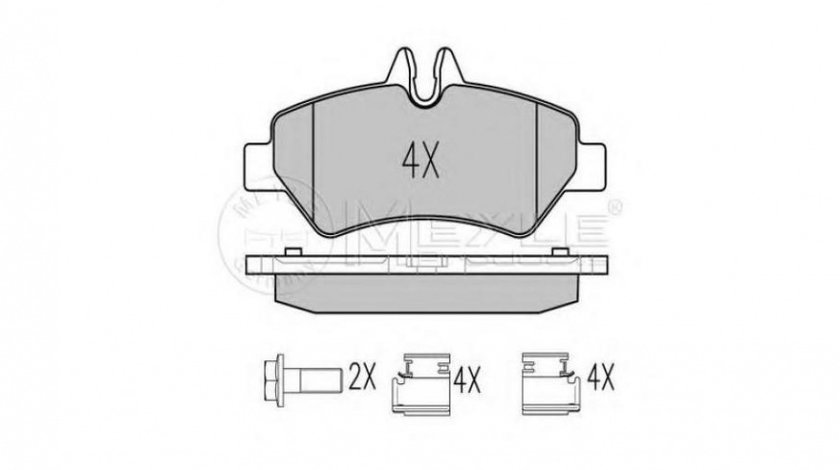 Placute de frana Volkswagen VW CRAFTER 30-50 platou / sasiu (2F_) 2006-2016 #2 0044206920