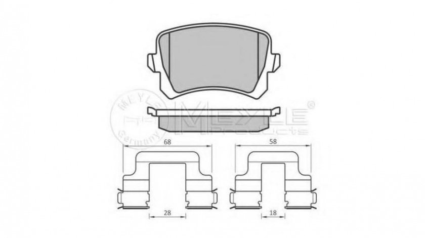 Placute de frana Volkswagen VW PASSAT (362) 2010-2014 #2 0252448317PD