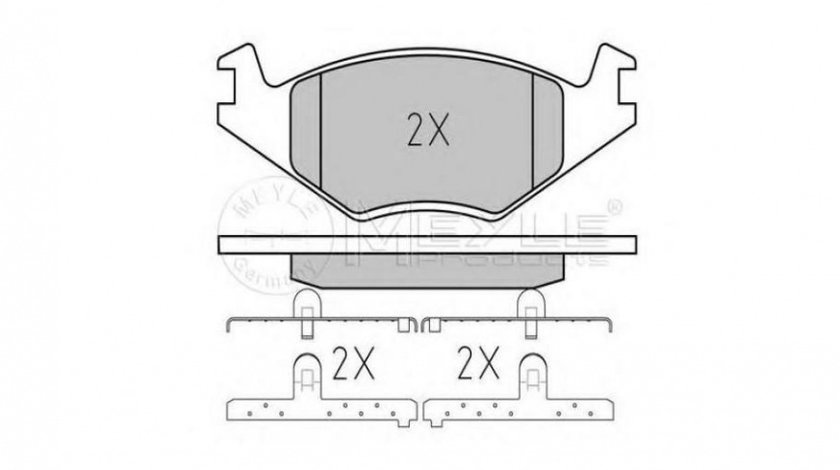 Placute de frana Volkswagen VW SANTANA (32B) 1981-1985 #2 0252088719