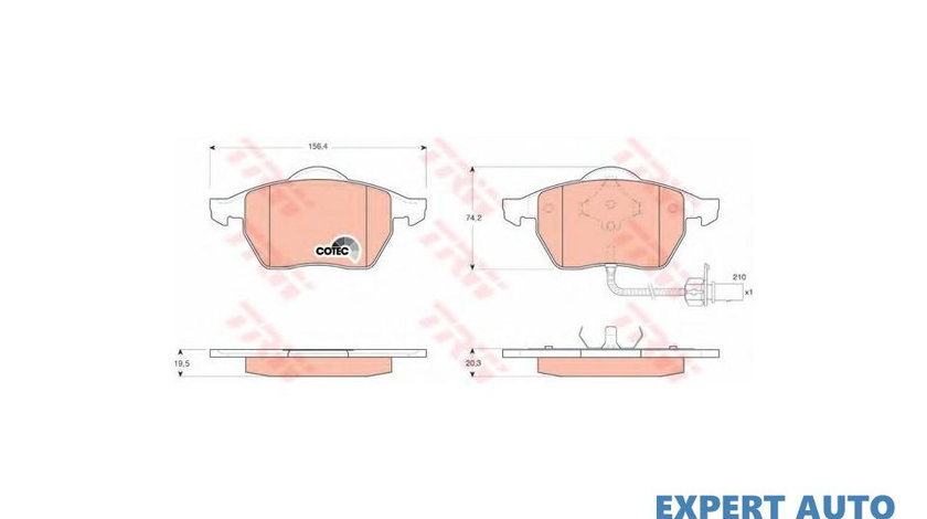 Placute de frana Volkswagen VW SHARAN (7M8, 7M9, 7M6) 1995-2010 #3 0252184919PD