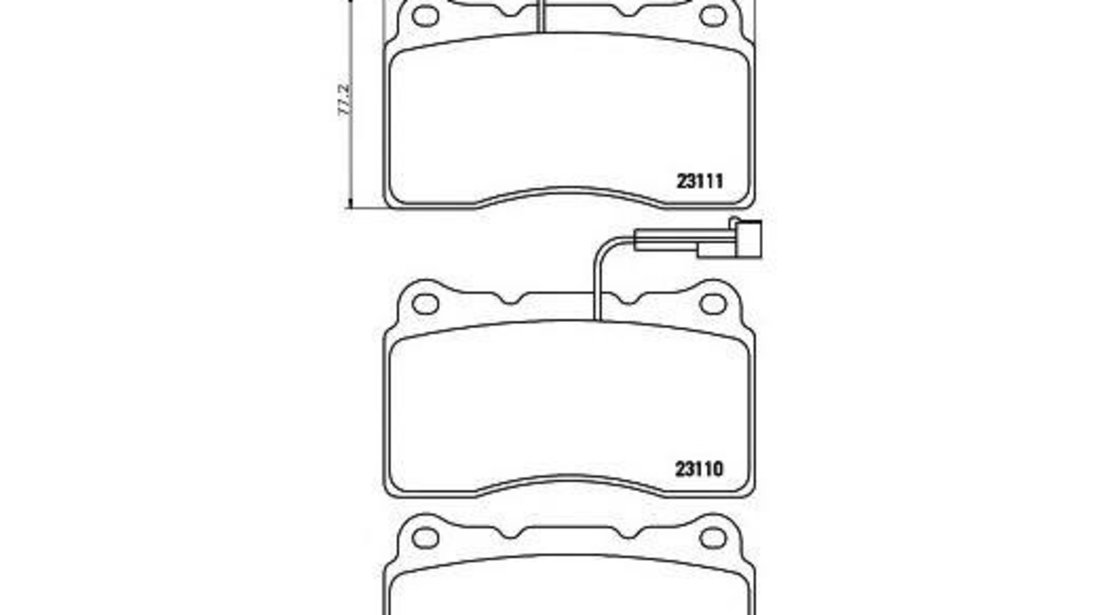 Placute frana Alfa Romeo 159 Sportwagon (939) 2006-2011 #2 0252309216W