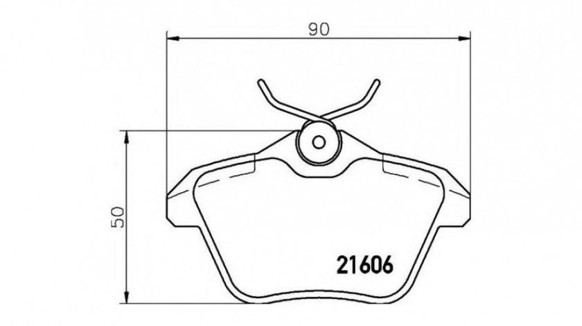 Placute frana Alfa Romeo 166 (1998-2007) [936] #2 058110