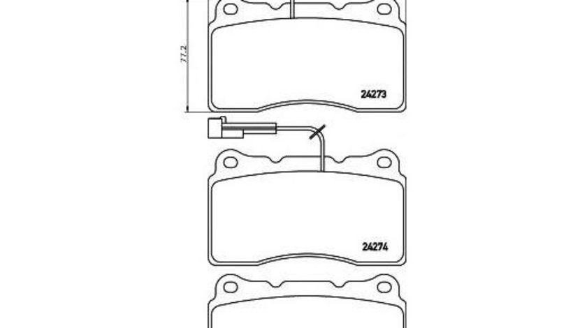 Placute frana Alfa Romeo GT (937) 2003-2010 #2 0986494067