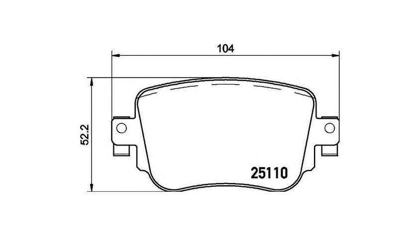 Placute frana Audi AUDI A1 (8X1, 8XF) 2010-2016 #2 154908