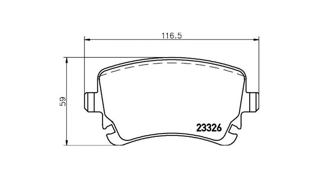 Placute frana Audi AUDI A4 (8EC, B7) 2004-2008 #2 0252332617