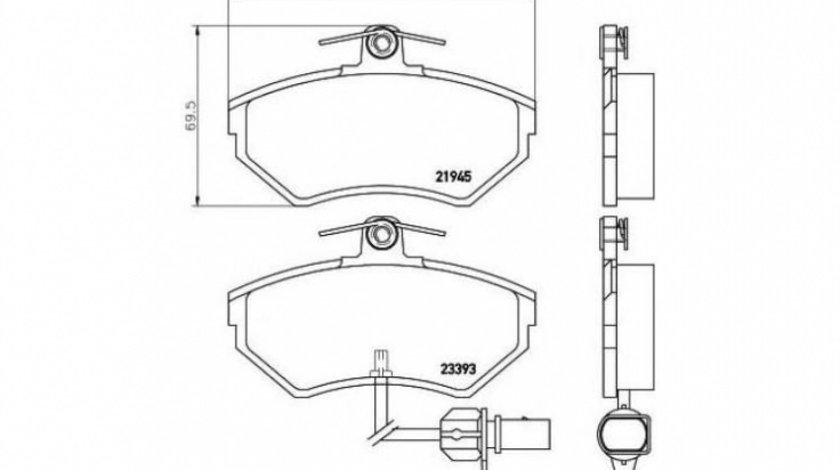 Placute frana Audi AUDI A4 Avant (8D5, B5) 1994-2001 #2 013442