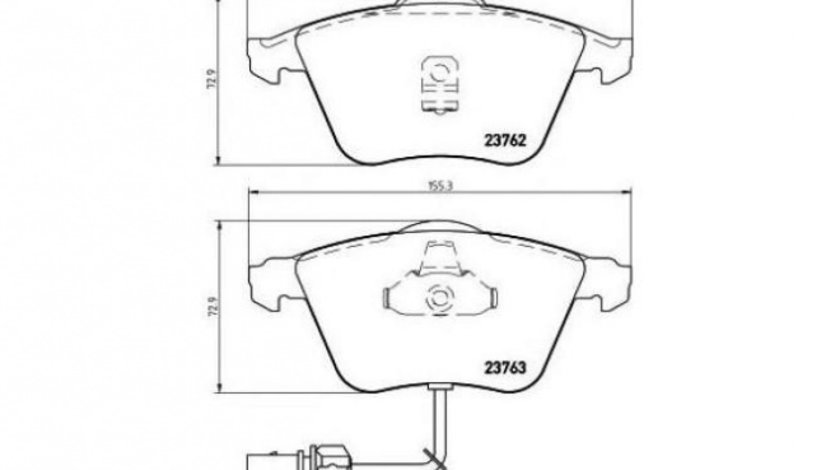 Placute frana Audi AUDI A6 (4B2, C5) 1997-2005 #2 0252376220W