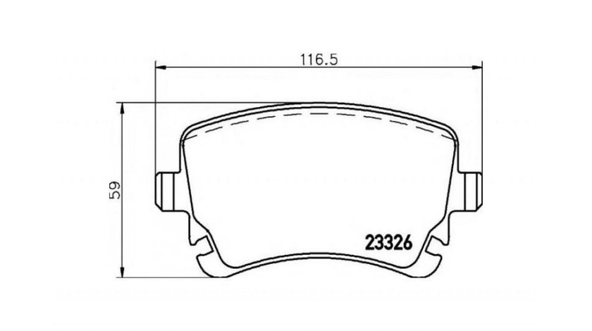 Placute frana Audi AUDI A6 (4F2, C6) 2004-2011 #2 0252332617