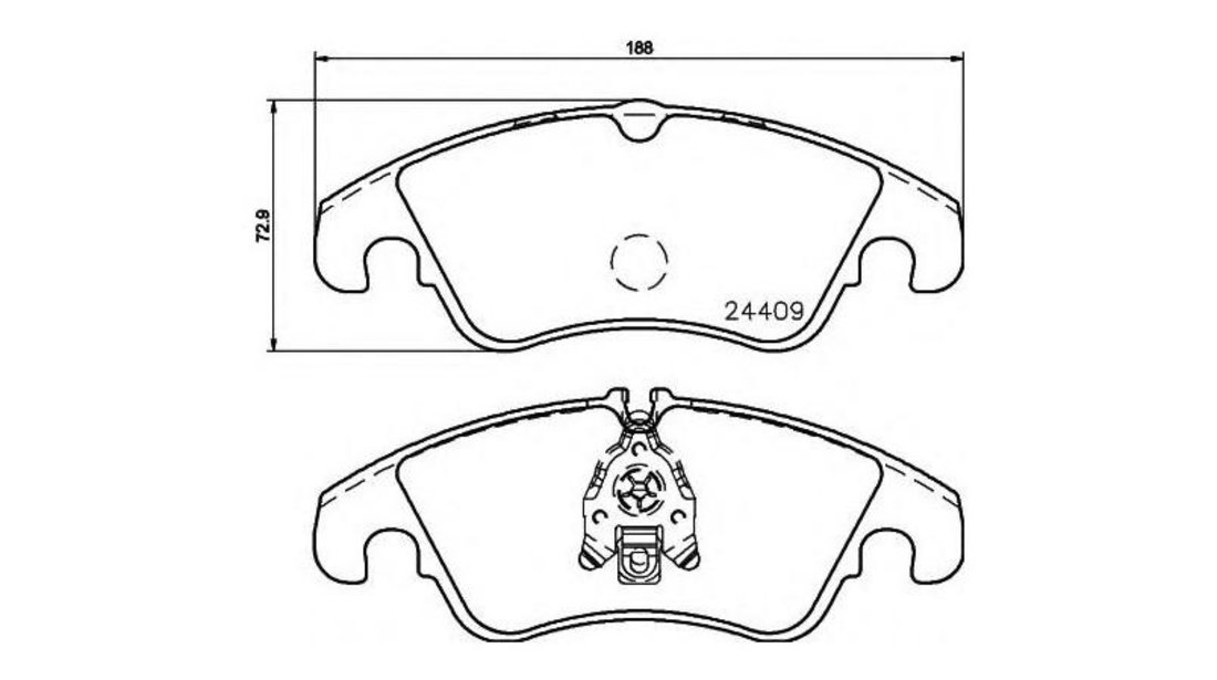 Placute frana Audi AUDI A6 Allroad (4GH, 4GJ) 2012-2016 #3 2440903