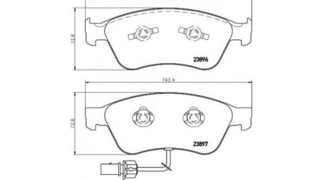 Placute frana Audi AUDI A8 (4E_) 2002-2010 #2 0986494200